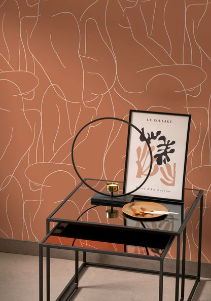 Academy Wallpaper - Terracotta
