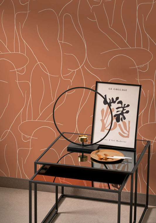 Academy Wallpaper - Terracotta