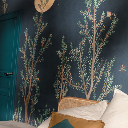 Green Life Midnight Walk Wallpanel