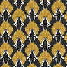 Showgirls Wallpaper - Black/Mustard (Plain Black Background)