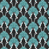 Showgirls Wallpaper - Teal/Black (Plain Black Background)