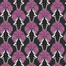 Showgirls Wallpaper - Pink Metallic/Black (Plain Black Background)