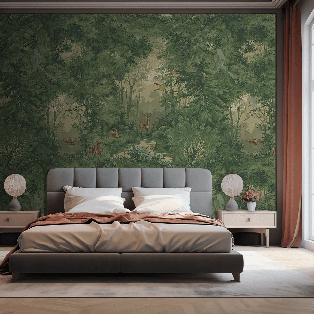 Grand Mulberry Woodland Wallpaper - Summer
