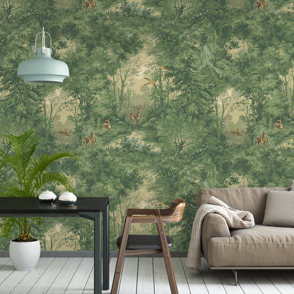 Grand Mulberry Woodland Wallpaper - Summer