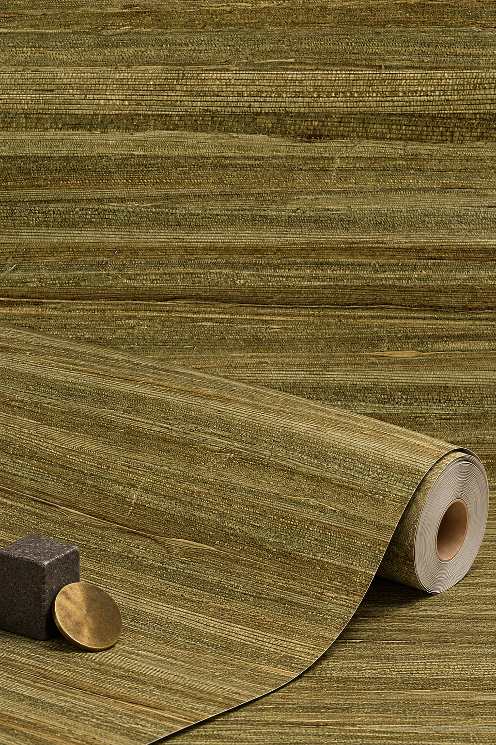 Vinyl Grasscloth Wallpaper - Spring Field