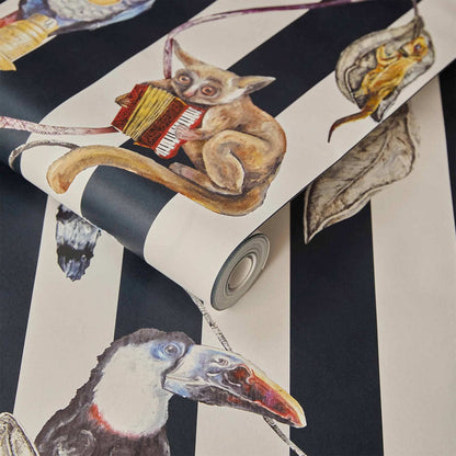 Hackney Empire Hybrid Mural Wallpaper - House of Hackney - Midnight Stripe