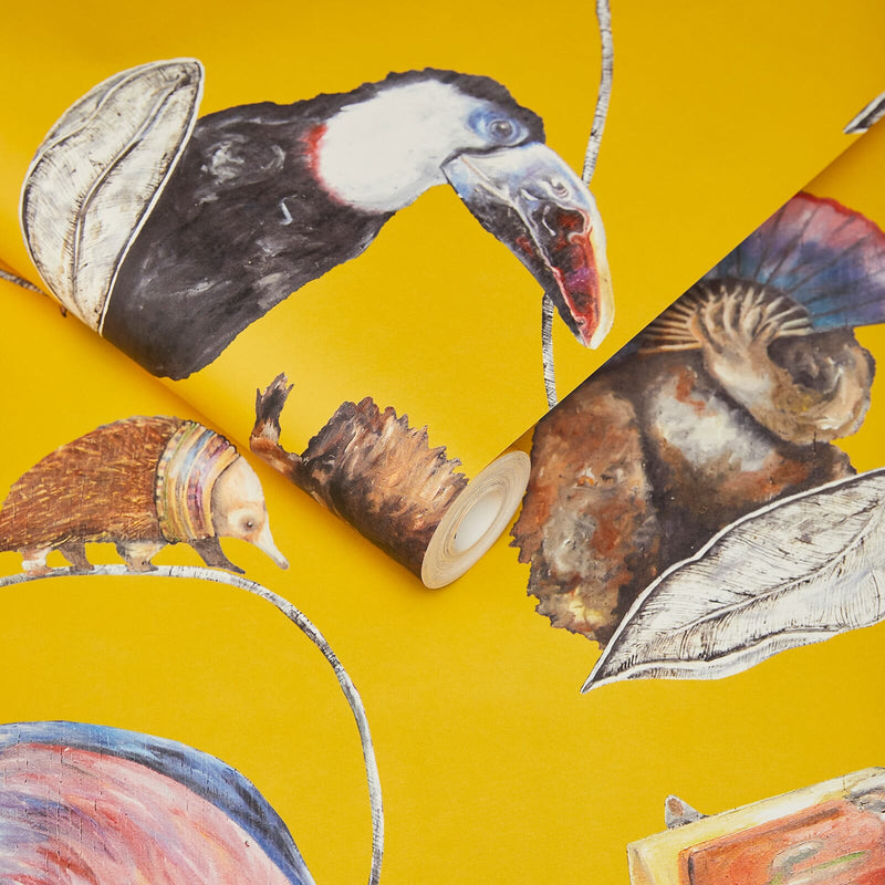 Hackney Empire Hybrid Mural Wallpaper - House of Hackney - Ochre