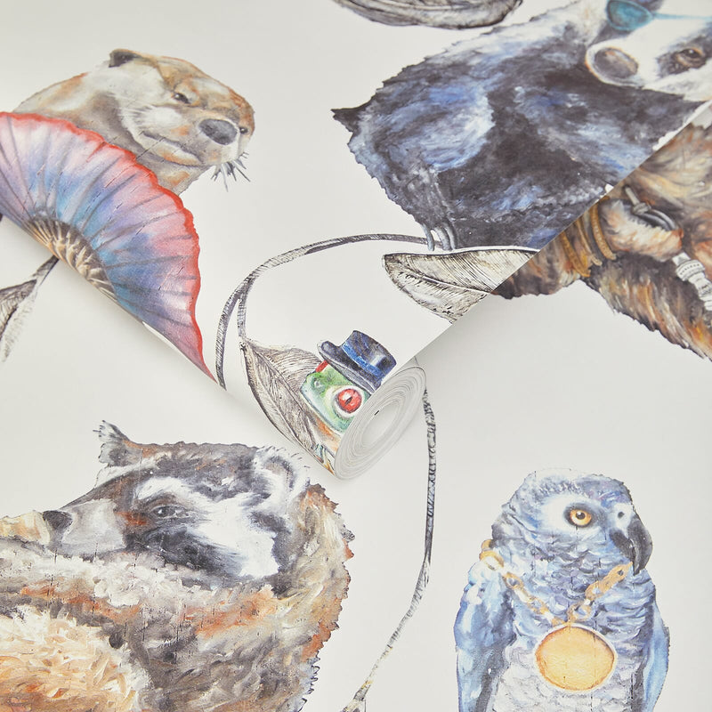 Hackney Empire Hybrid Mural Wallpaper - House of Hackney - White