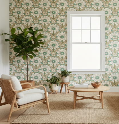 Happy Hippy Floral – Room Shot with Centre Window