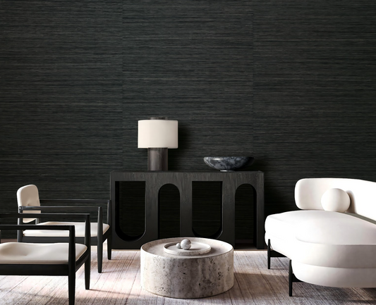 Hemp Revolution - 100% Hemp Wallpaper - Charcoal