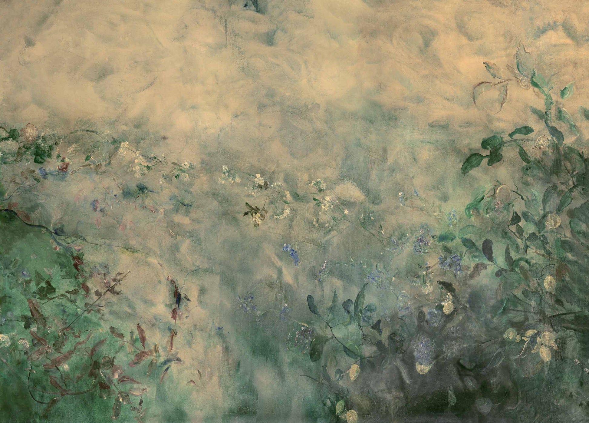 Heroidas Floral Oil Painting mural sample - Grapeleaf