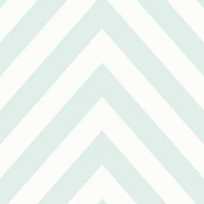 Chevron Wallpaper - Soft Teal/White