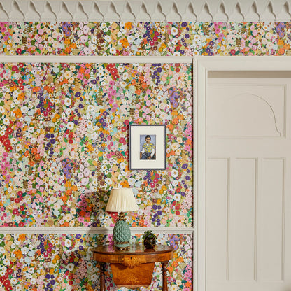 Hollyhocks Hybrid Wallpaper Mural - House of Hackney