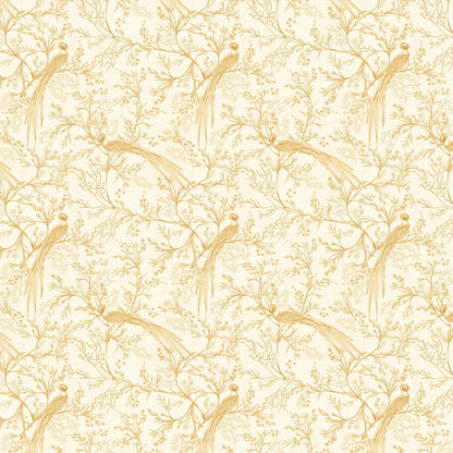 Bird Toile Wallpaper - Honey