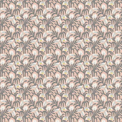 Chunky Flower Wallpaper - Powder Puff
