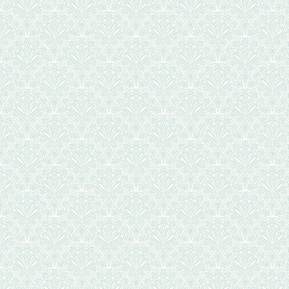 Deco Fan Wallpaper - Blue