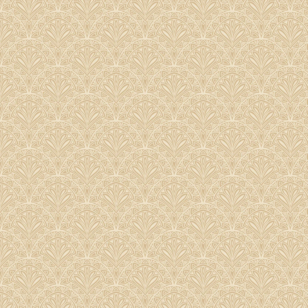 Deco Fan Wallpaper - Gold