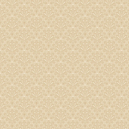 Deco Fan Wallpaper - Gold