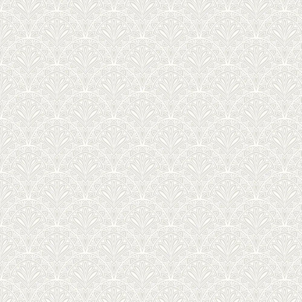 Deco Fan Wallpaper - Grey