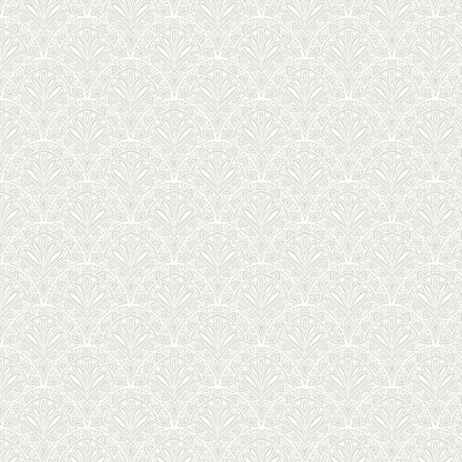 Deco Fan Wallpaper - Grey