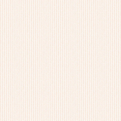 Ditsy Leaf Stripe Wallpaper - Apricot