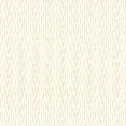 Ditsy Leaf Stripe Wallpaper - Hay