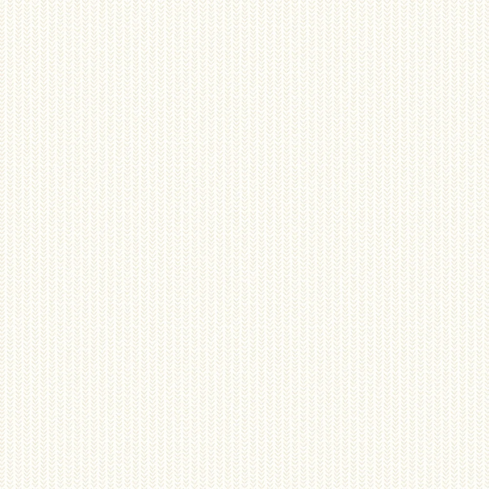 Ditsy Leaf Stripe Wallpaper - Linen