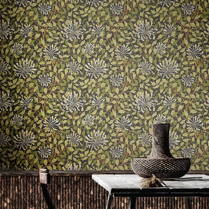 Honeysuckle Leaf Trail Wallpaper - Ohpopsi - Chalkboard