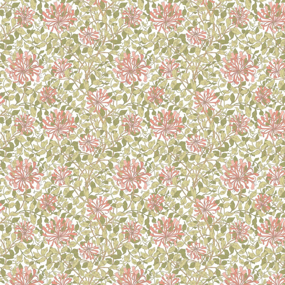 Honeysuckle Leaf Trail - Ohpopsi - Coral Pink