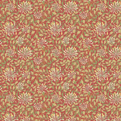 Honeysuckle Leaf Trail Wallpaper - Ohpopsi - Terracotta