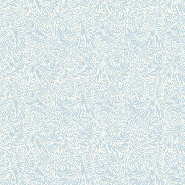 Sample - Leaf Vine Wallpaper - Wedgewood Blue