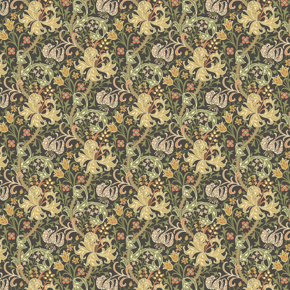 Lily Ogee Wallpaper - Ohpopsi - Black