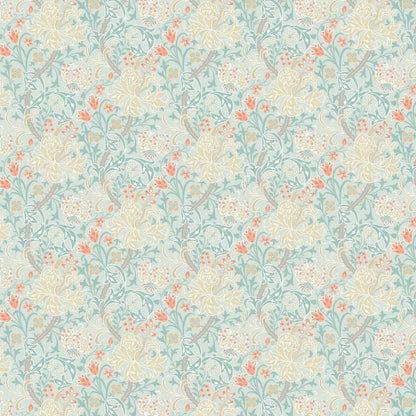 Lily Ogee Wallpaper - Ohpopsi - Duck Egg Blue