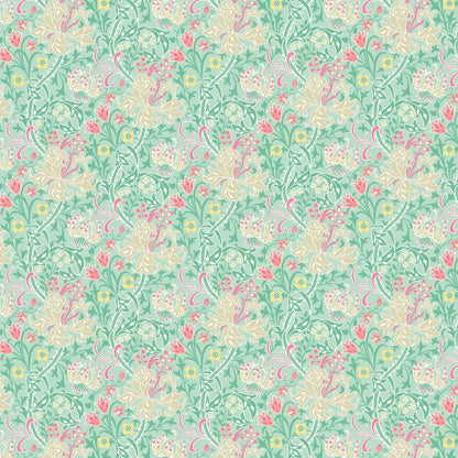 Lily Ogee Wallpaper - Ohpopsi - Mint Green