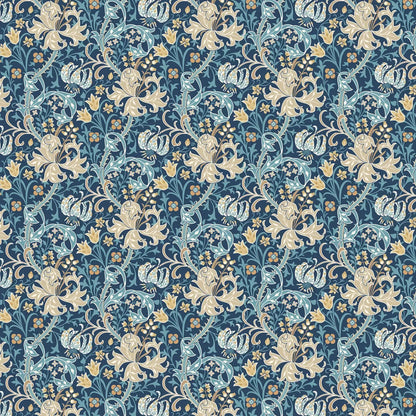 Lily Ogee Wallpaper - Ohpopsi - Navy Blue