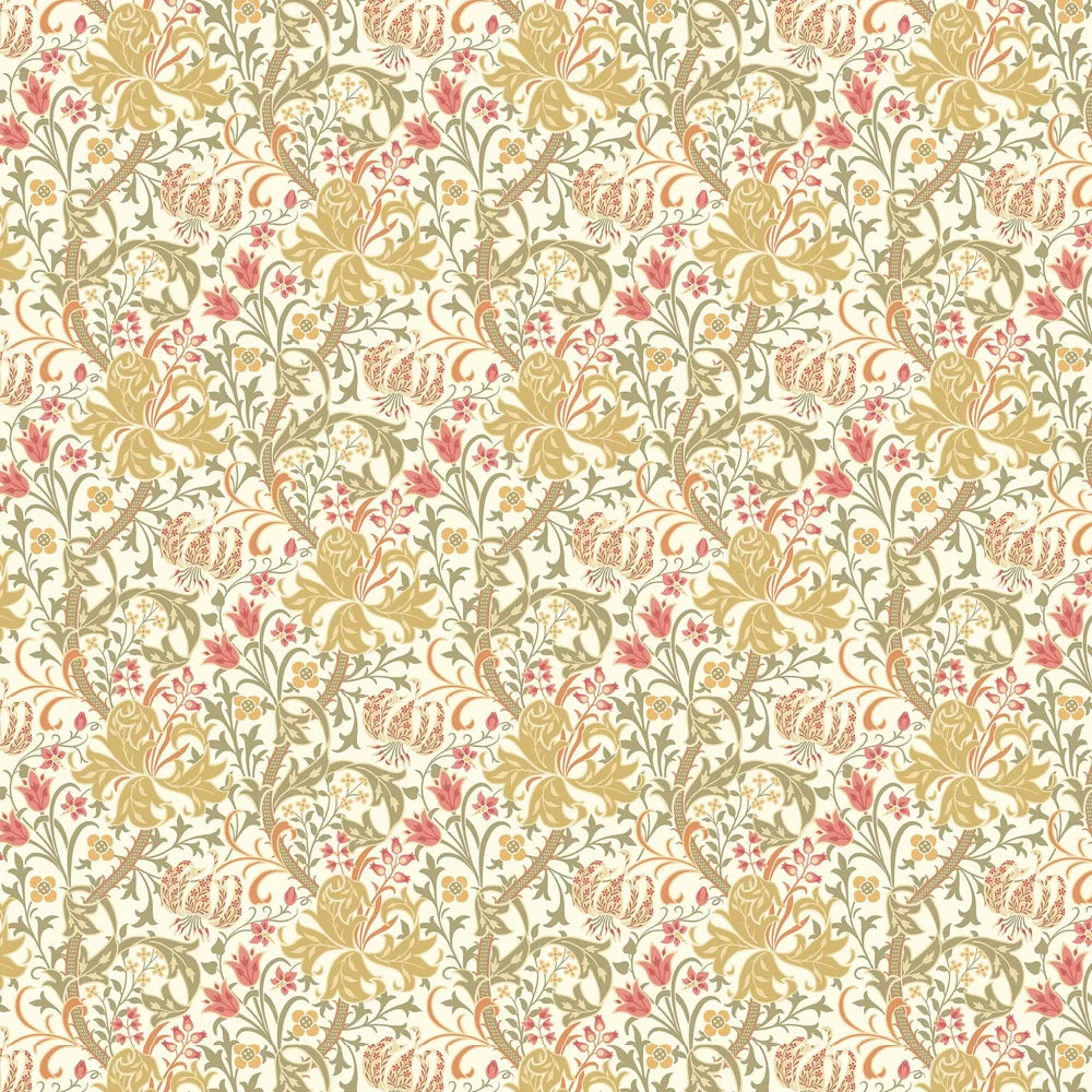 Lily Ogee Wallpaper - Ohpopsi - Olive Green