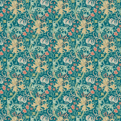 Lily Ogee Wallpaper - Ohpopsi - Teal