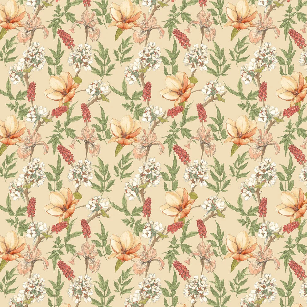 Orchid Bloom Wallpaper - Amber