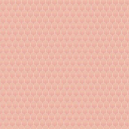 Retro Arch Wallpaper - Blush Pink