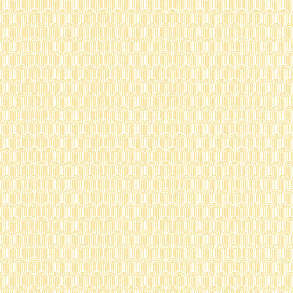 Retro Arch Wallpaper - Yellow