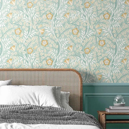 Rosehip Trail Wallpaper - Ohpopsi - Seafoam