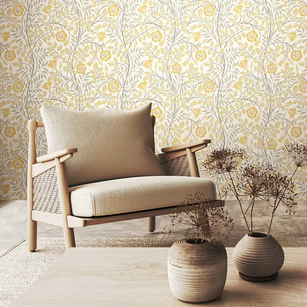 Rosehip Trail Wallpaper - Ohpopsi - Warm Natural