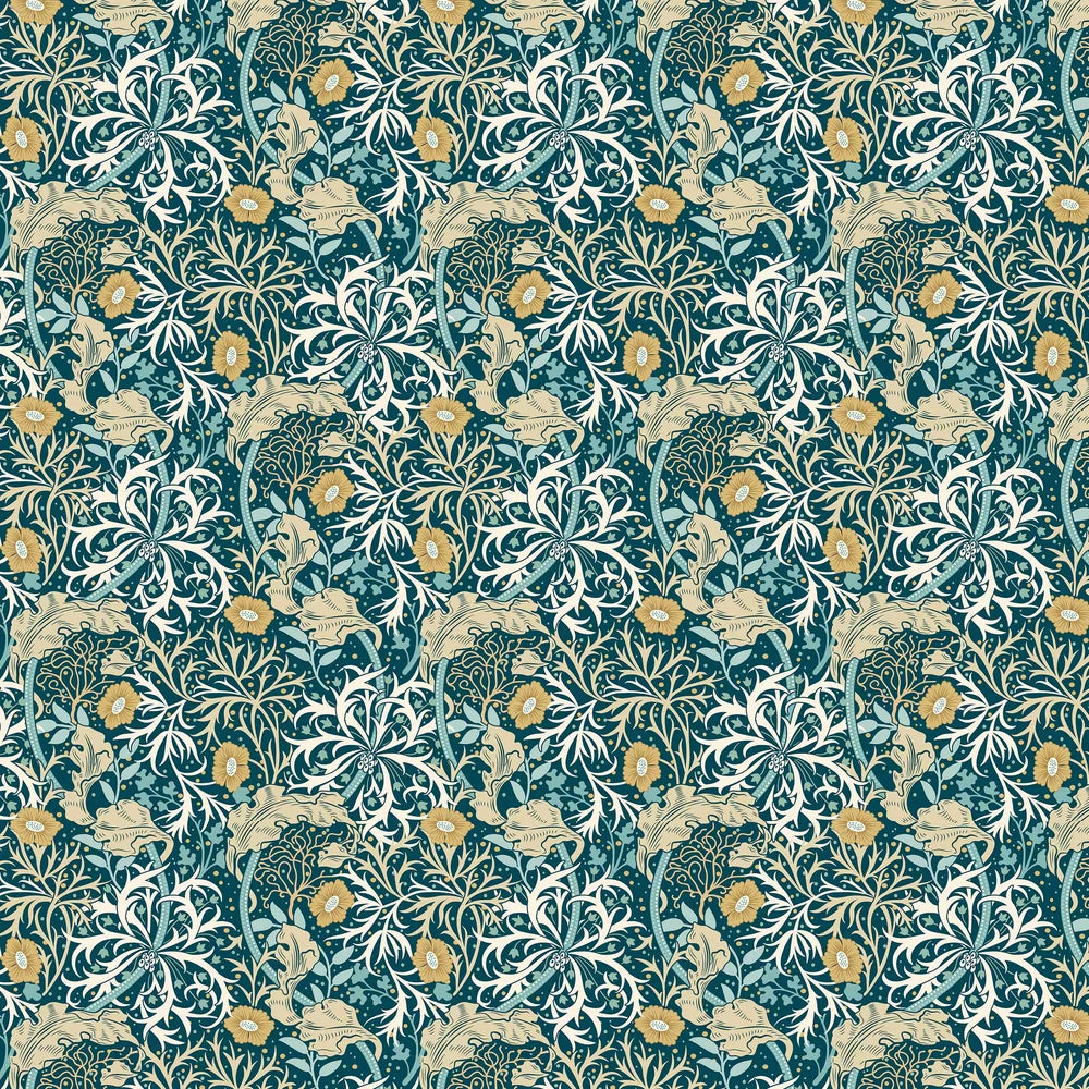 Seaweed Garden Wallpaper - Ohpopsi - Petrol