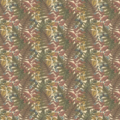 Wild Ferns Wallpaper - Warm Spice