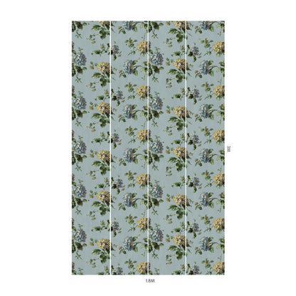 Hortensia Hybrid Mural Wallpaper - House of Hackney