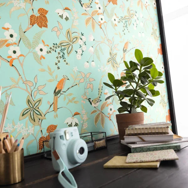 Happy Wallpaper - Vert D'eau