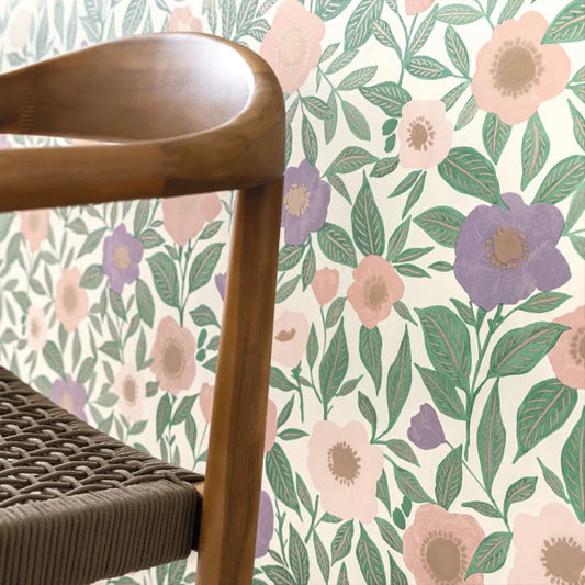 Lucky Wallpaper - Rose Violet