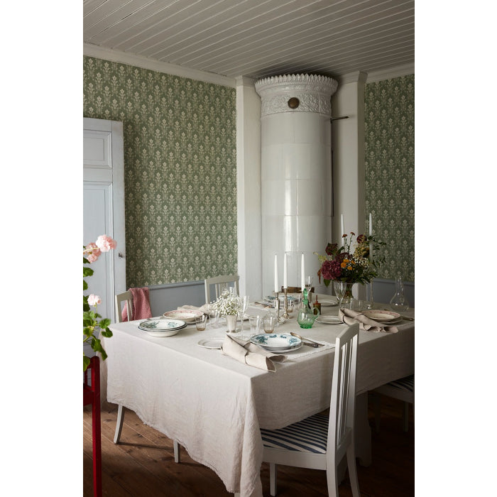 Hudiksvalls Floral Wallpaper - Green