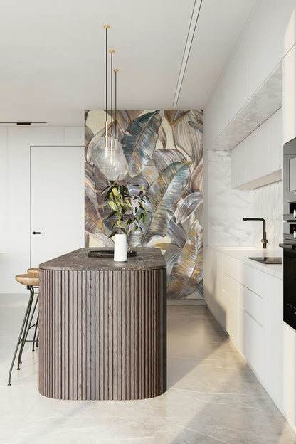 Graceful Gold - Custom Sized Wallpaper Mural (per m2)