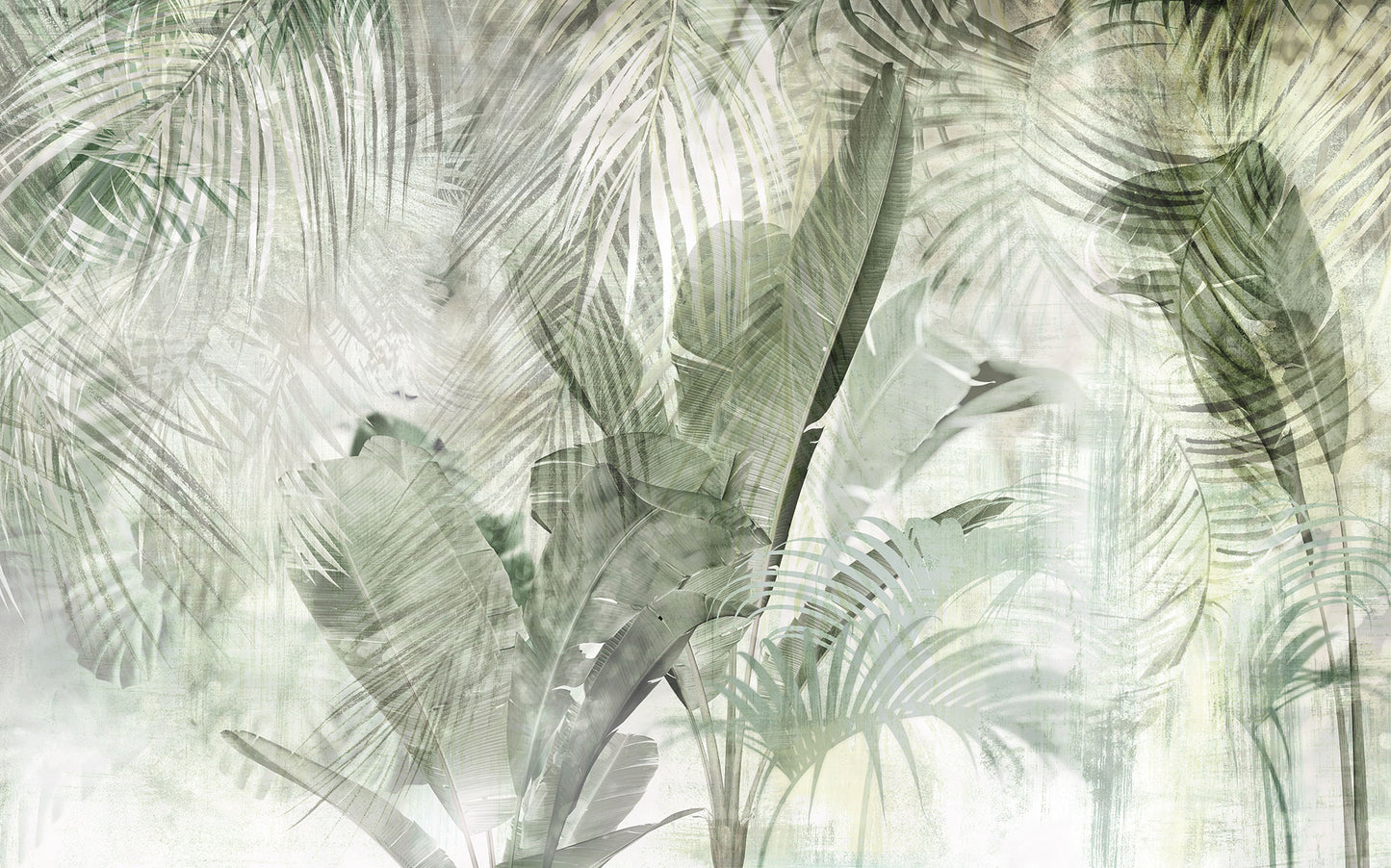 Botanical Boho - Custom Sized Wallpaper Mural (per m2)